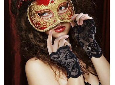 Classy Black Lace Gloves