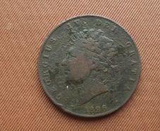 1826 Great Britain George IV. Half Penny