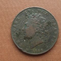 1826 Great Britain George IV. Half Penny