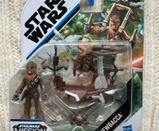 Star Wars Mission Fleet Chewbacca approx 2.5 Inch Hasbro new BOX is DAMaged Please look at the pictures