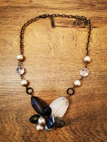 Necklace with gems