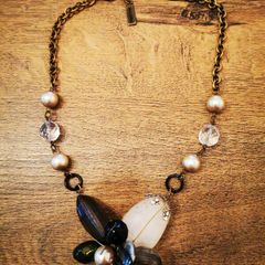 Necklace with gems