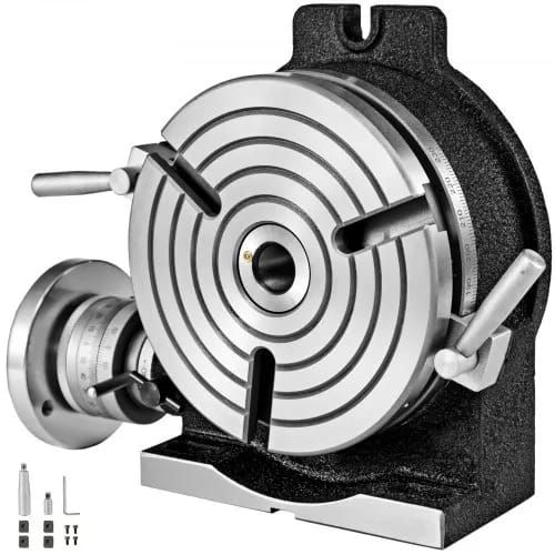 Rotary Table 8 INCH/200 MM Horizontal Vertical Rotary Table 3-Slot Rotary Table for Milling Machine MT-3 Rotary Table for Milling 360 Degrees Precision Rotary Table for Milling Drilling Vise