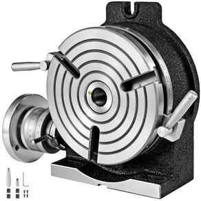 Rotary Table 8 INCH/200 MM Horizontal Vertical Rotary Table 3-Slot Rotary Table for Milling Machine MT-3 Rotary Table for Milling 360 Degrees Precision Rotary Table for Milling Drilling Vise