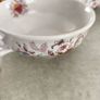 SET OF 4 SOUP BOWLS  the Staffordshire Potteries in Stoke-on-Trent, England. The text "Flowers Made by Royal Tudor Stoke-on-Trent England Image 5