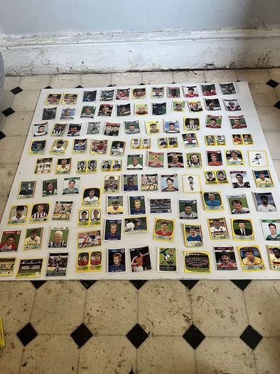 panini football stickers vintage