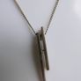 Vintage Sterling Silver Long Pendant Necklace (L20" - 4,18g) Image 3
