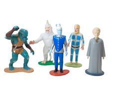 Star Trek 1991 Hamilton Collection Gorn Mugato Andorian Tellarite Talosian PVC Figures