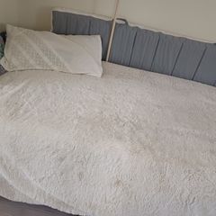 Twin Single Metal Bed that is high to put things underneath