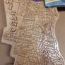 Chicago wooden map. Image 2