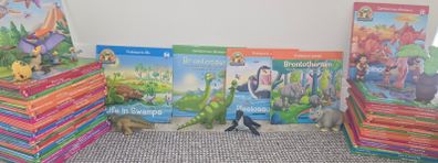 Dinosaur books and toys