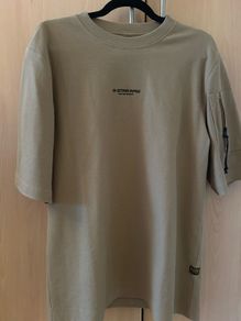 G-Star RAW P-3 Short Sleeve T Shirt Size M Sand Cream