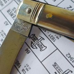 Antique 1930s Victoria Victorinox Swiss Army Knife Farmers Knife with Buffalo Horn handle Rare Collectable