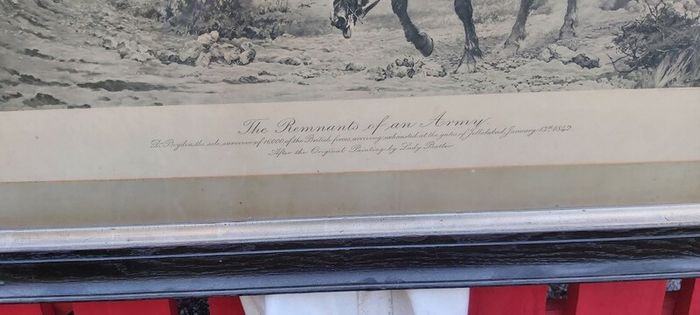 The Remnants of an Army Framed Print