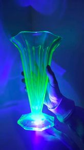 Vintage  uranium glass vase