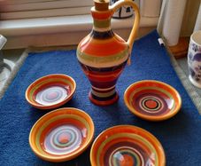 PRICE REDUCED BN. PIER set of Oil pourer + 4 dipping dishes