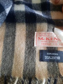 Pure new wool scarf from MC Kenna's in Dingle County Kerry in very good condition and has been dry cleaned 66 inches x 11 inches FREE STANDARD POSTAGE INCLUDED