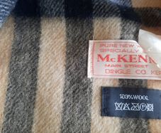 Pure new wool scarf from MC Kenna's in Dingle County Kerry in very good condition and has been dry cleaned 66 inches x 11 inches FREE STANDARD POSTAGE INCLUDED