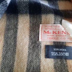 Pure new wool scarf from MC Kenna's in Dingle County Kerry in very good condition and has been dry cleaned 66 inches x 11 inches FREE STANDARD POSTAGE INCLUDED