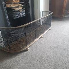Georgian brass and wirework fender
