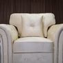 Olympia Cream Fullback Plush Velvet Fabric Sofa Set Image 10