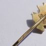 Vintage 9Ct Yellow Gold Art Deco Design Pin 3,19g Image 7