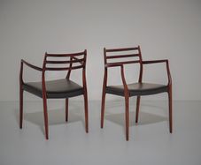 Vintage Danish Mahogany Carver Armchair Model 62 by Niels Otto Moller, 1960s