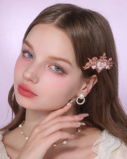 Flower Knows Little Angel Collection Hair Clip in Creamy Pink