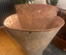 Vintage French Grape Harvesting Hod