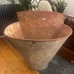 Vintage French Grape Harvesting Hod