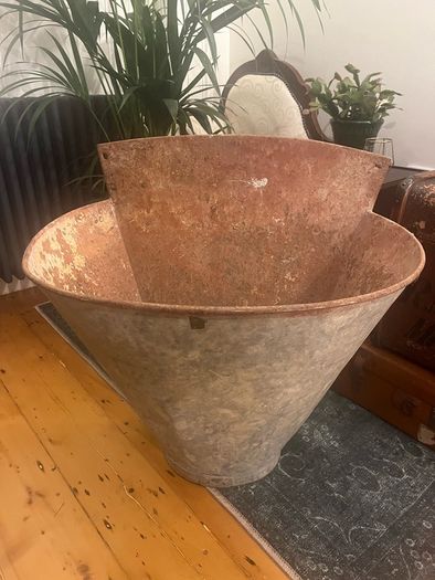 Vintage French Grape Harvesting Hod