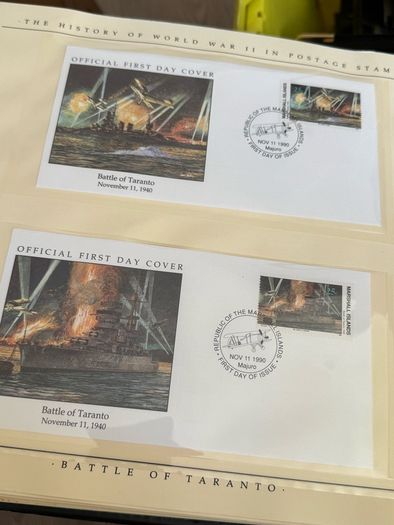 The History of World War II in post stamps