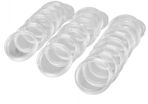 100Pcs 21mm Round Clear Plastic Coin Holder Capsules Protective Storage Case