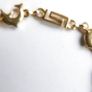 Vintage 24K GF Gold Filed Bracelet Bangle with Dolphins length 8" - 11,33g Image 4