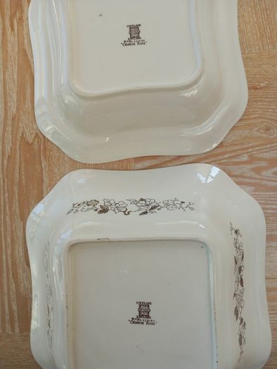 Spode Chinese Rose Square Serving Bowls and Lid