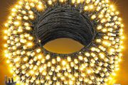 Outdoor Christmas Lights, 100M 800LED Christmas Decorations Fairy Tree Lights, Waterproof Remote Control String Lights Garden Decor, Twinkle Firefly Lights Ornaments Indoor, Warm White