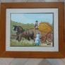 Large original old Water colour. Louise Thompson 1995. Image 5