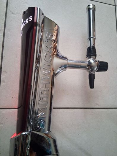 Large Smithwicks beer tap tower