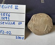 Spanish Felipe 11,Silver Cob 2 Reales 1556/1598
