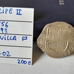 Spanish Felipe 11,Silver Cob 2 Reales 1556/1598