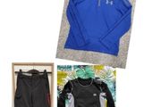Outdoor trousers and tops set for age 8-9.