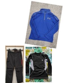 Outdoor trousers and tops set for age 8-9.