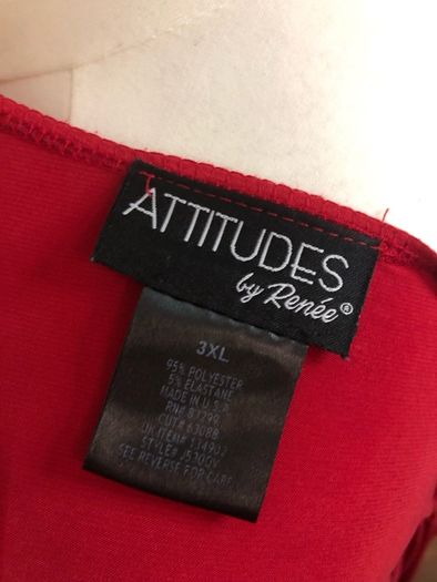 Attitudes red blouse (3XL)