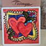 Benaya Hand Crafted Art On Tile Merry Christmas Hearts Brand New Image 2