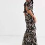 Stunning New Hope and Ivy Maxi dress wedding debs special occasion tiered stunning silhouette BNWT  UK 14 Image 4