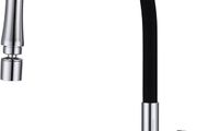 NEW SALE | Kitchen Sink Mixer Tap Bendable Silicon Hose 1 Hole Single Lever Faucet Mixers Taps with Flexible Hose Pull Down Dual Spray Mode 360 Swivel Matte Black Chrome
