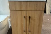 Brand New Oak Vanity Unit Sink Tap &amp; Waste