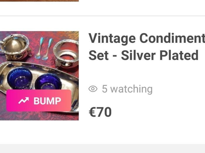 Vintage Condiment Set - Silver Plated