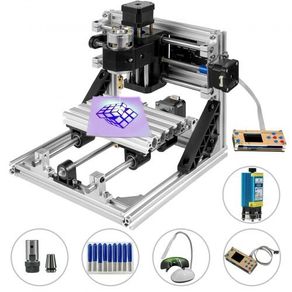 CNC Router Kit Wood Router Kit 500mw Laser Engraver GRBL Control DIY CNC Machine 3 Axis PCB PVC Milling Machine with Offline Controller 300x180x45mm (FREE SHIPPING)