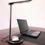New 2 in 1 folding fast charging LED desk lamp with wireless charger eye protection for iphone, Samsung, Android. Image 8